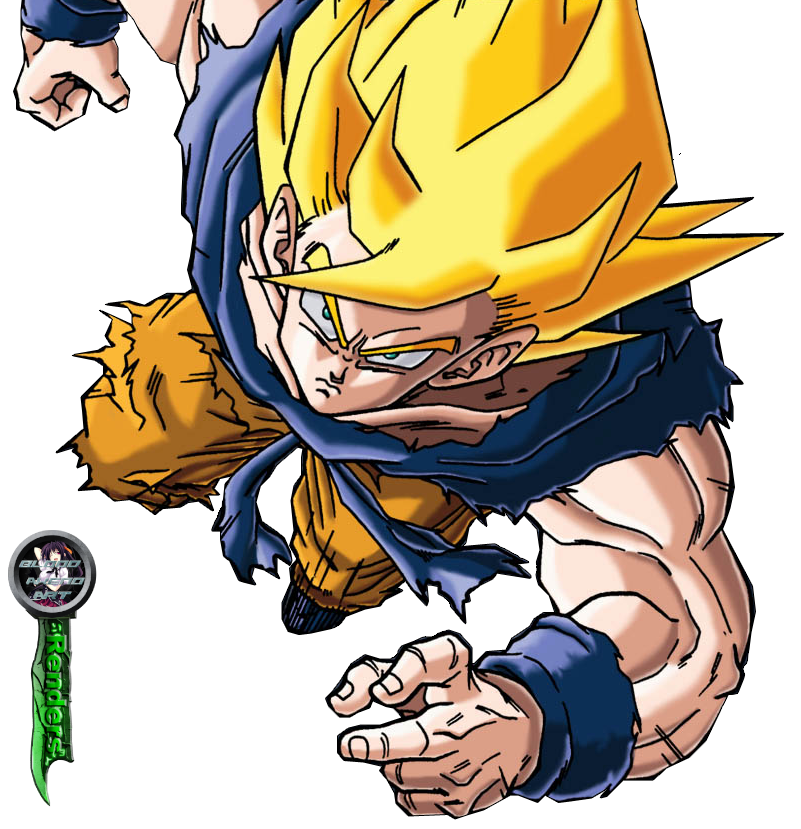 Dragon Ball Ssj Goku Render By Bloodakenoart On Deviantart