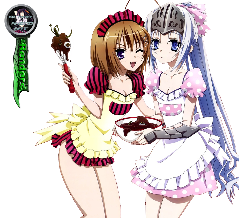 Kore wa Zombie desu ka Hellscythe and HarunaRender by AkenoSenpaiRenders on  DeviantArt