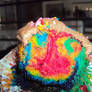 Rainbow cupcake