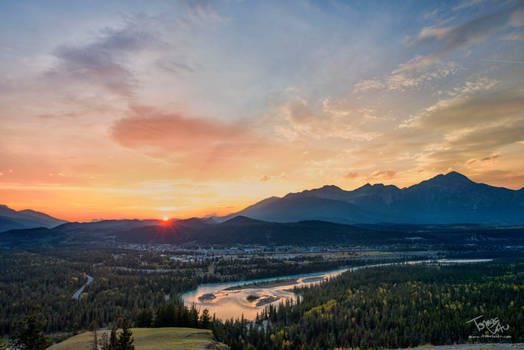 Sunset over Jasper