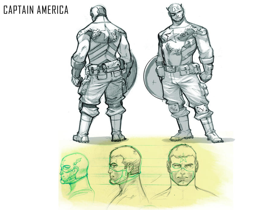 Captain America Model Sheet