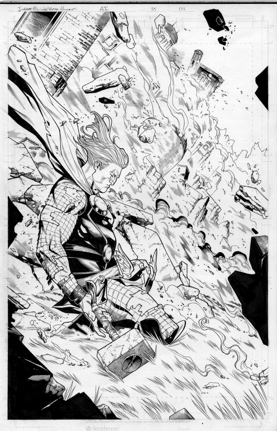 Mark Morales Thor inks