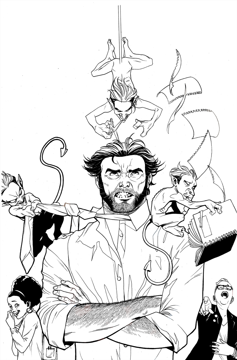 Wolverine and The X-Men #3 Inks