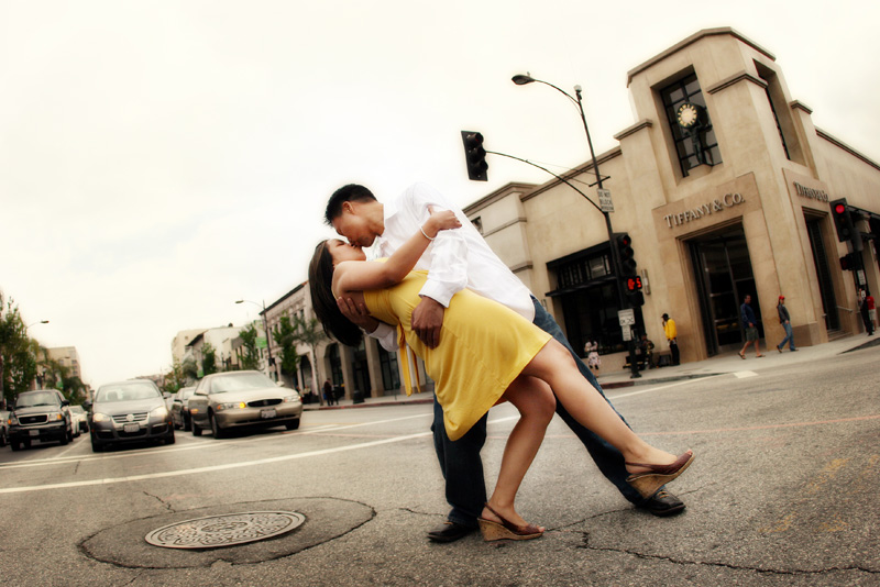 Old Town Pasadena Engagement 1