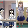 Comparison pictures of Makoto's Assistants