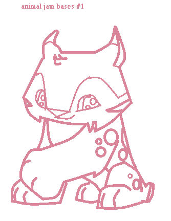 Animal Jam Rabbit Base Animal Jam Bases#1 by lpspopularandmlplove on DeviantArt