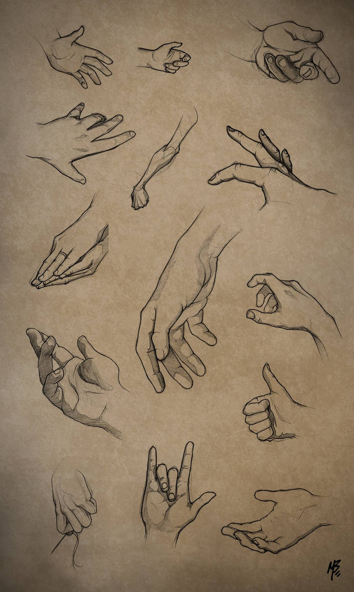 Hand Drawing Reference by Mark-Bash on DeviantArt