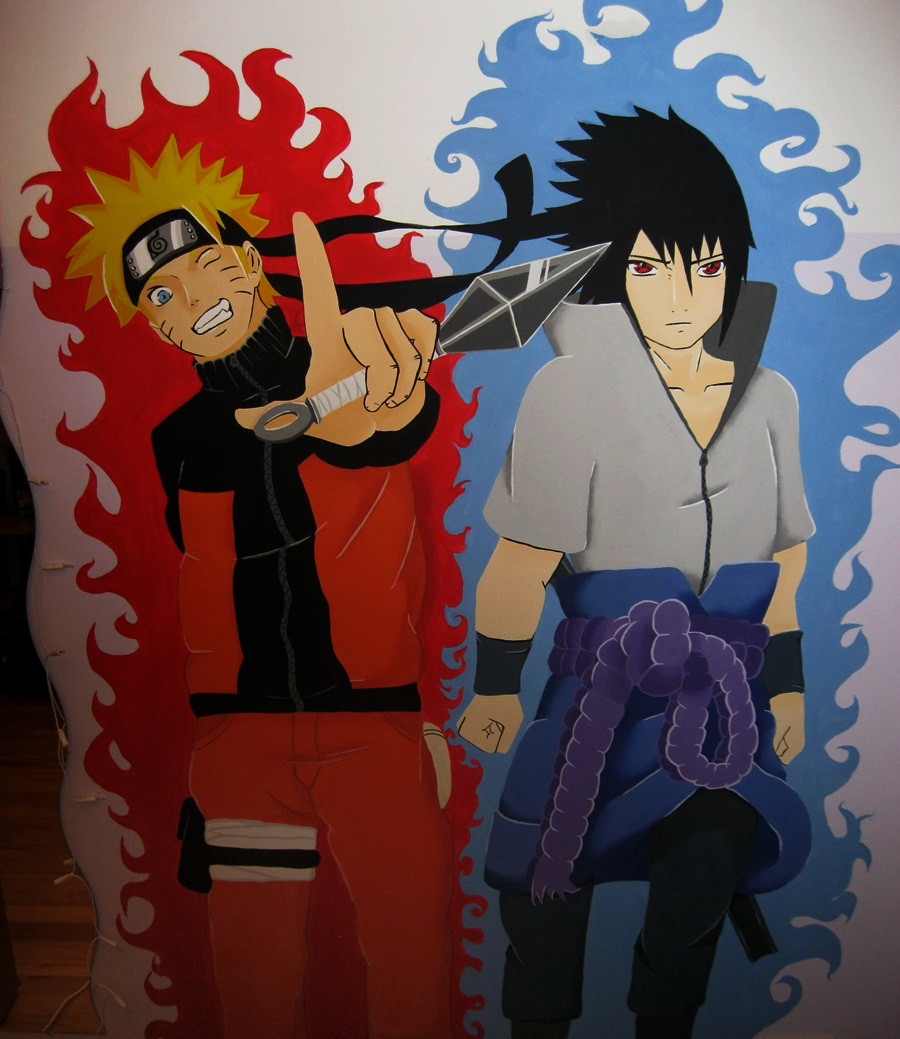 Naruto e Sasuke  Naruto painting, Naruto sketch, Naruto uzumaki art
