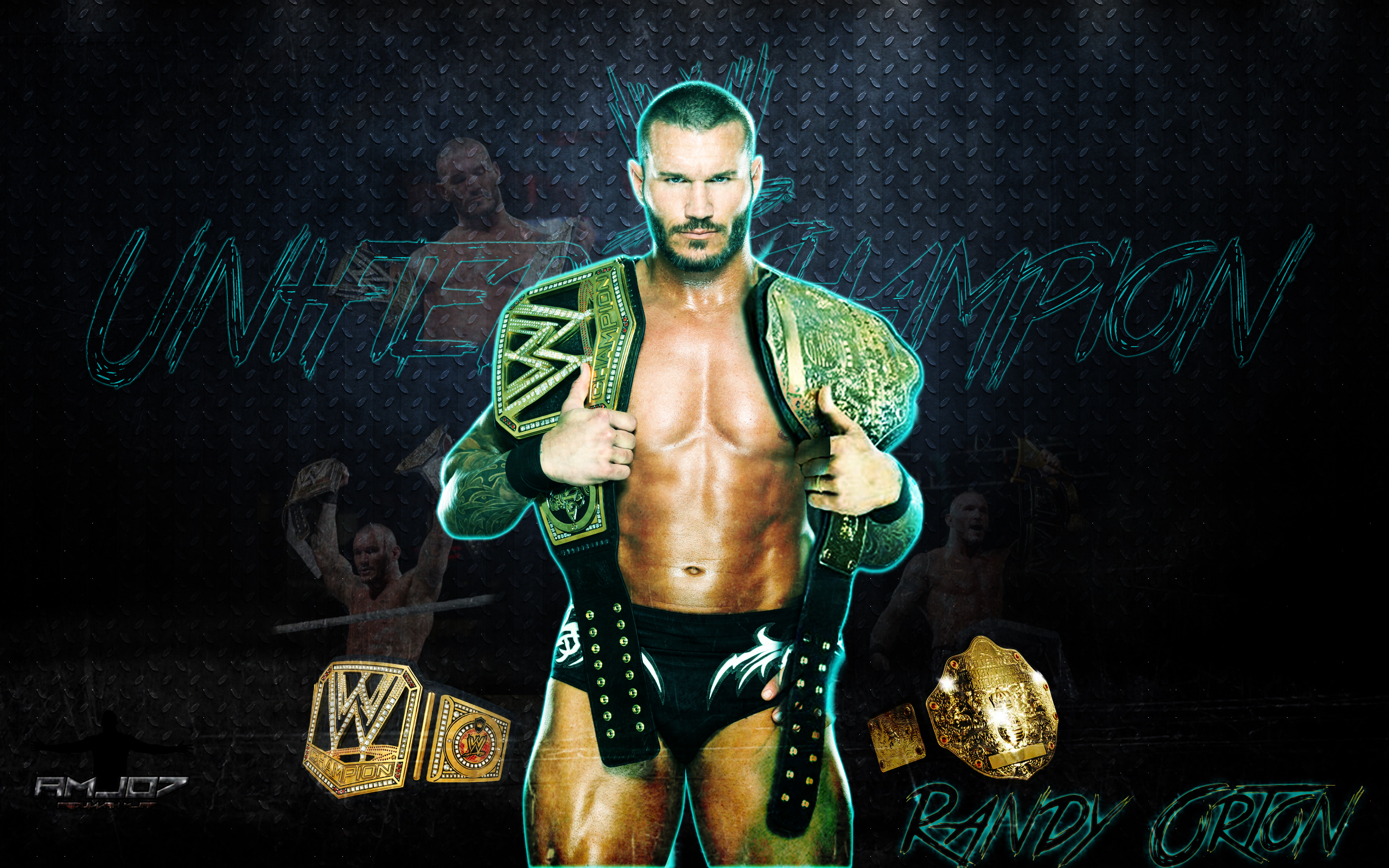 Randy Orton Unified WWE Champion Wallpaper by AMJ07 on DeviantArt Randy Orton Unified WWE Champion Wallpaper by AMJ07 on DeviantArt
