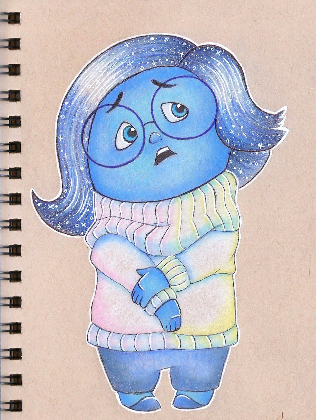 Stressed Riley Riley's Sadness by sketchwithtiff on DeviantArt
