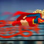 Speeding Supergirl