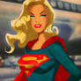 Retro Supergirl by Des Taylor