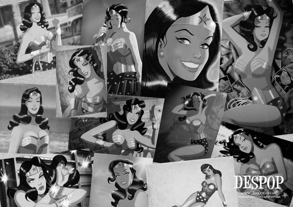 Wonder Woman collage by Des Taylor