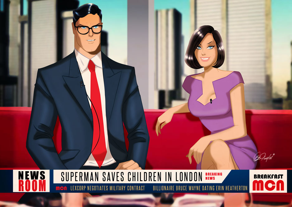 METROPOLIS MORNING NEWS... With Lois and Clark.