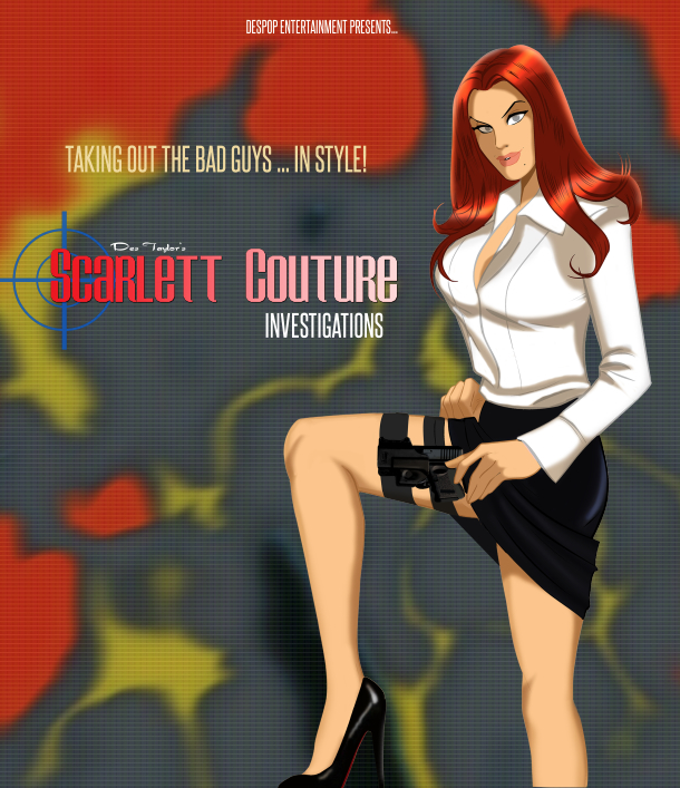 Scarlett Couture Comic store promotion card