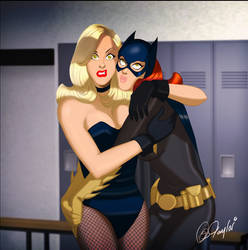 Batgirl and Canary... BFF'S!!!