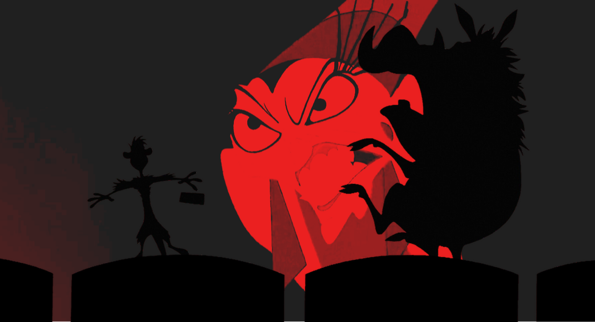 Timon and Pumbaa Scared at Yzma by benoyler on DeviantArt