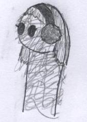 Girl Caterpillar with Earmuffs