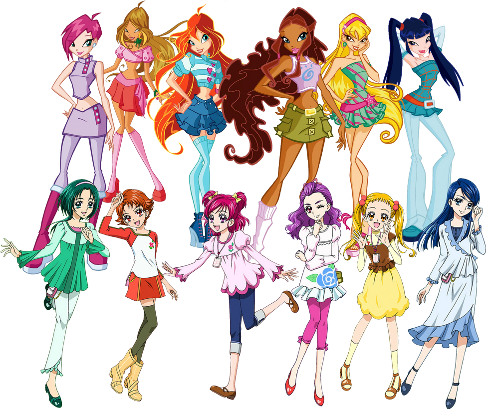 Winx Club and Yes! Pretty Cure 5 GoGo by Dominickdr98 on DeviantArt