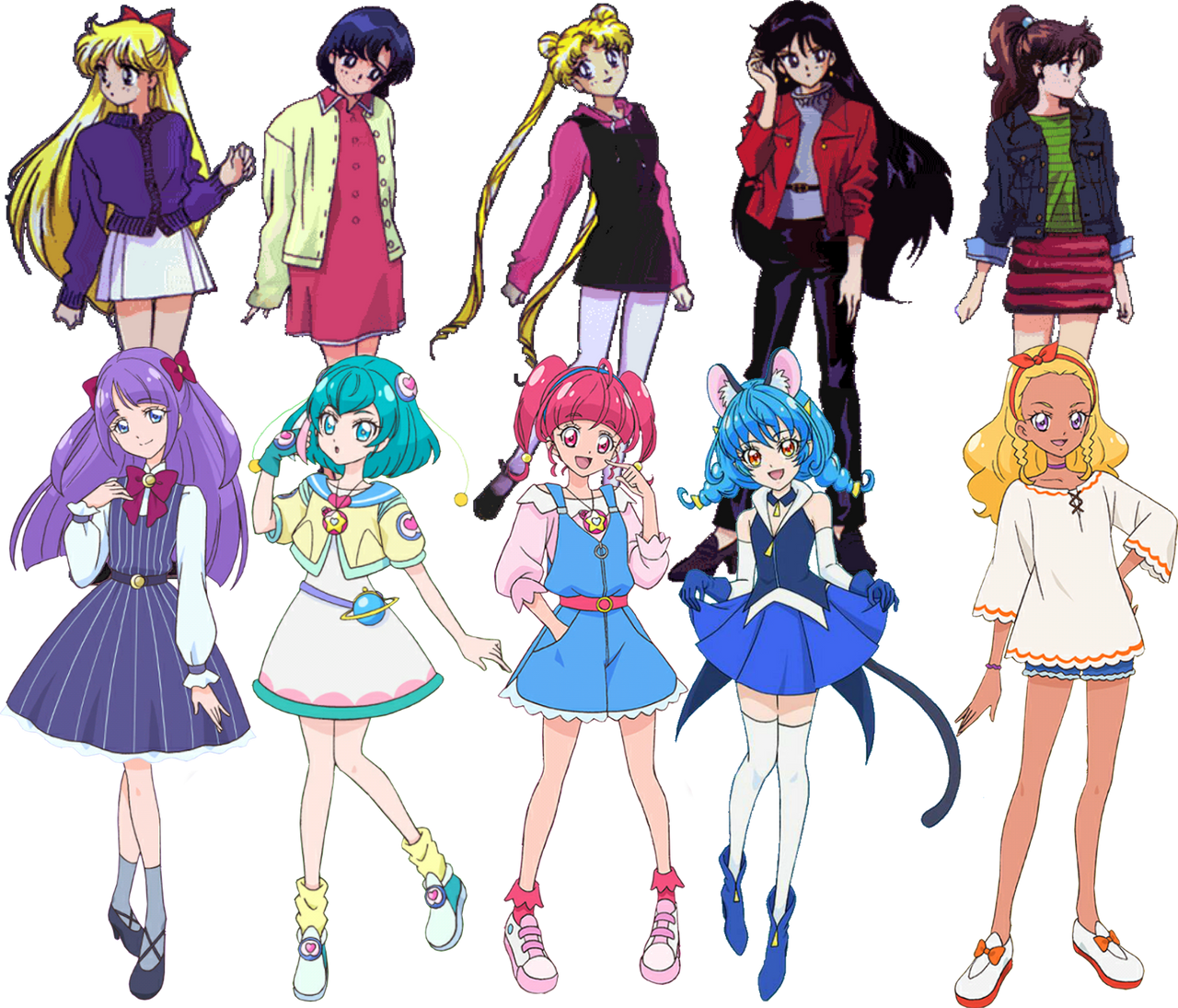 Sailor Moon And Star Twinkle Pretty Cure By Dominickdr98 On DeviantArt Sailor moon and star twinkle pretty cure by dominickdr98 on deviantart
