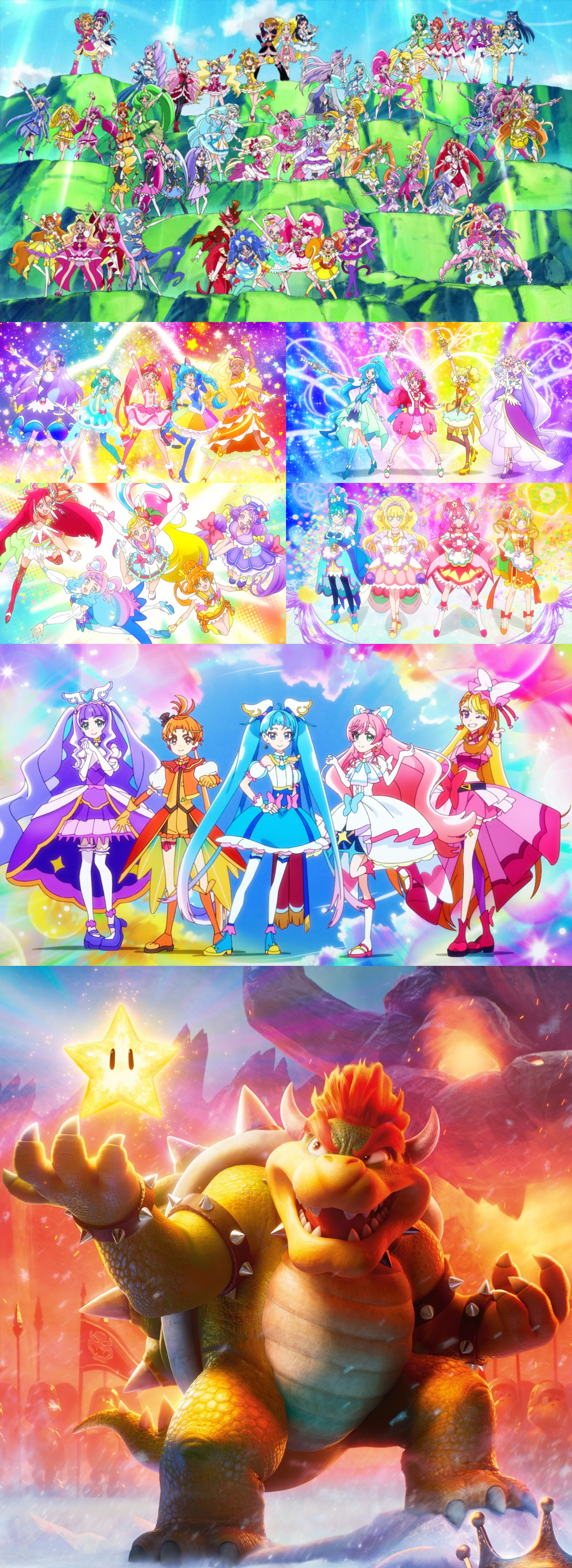 Multiple Pretty Cures Gather for Battle in Precure All-Stars F