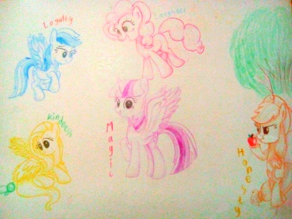 Mane 5 in 5 Colors (well, almost XD)