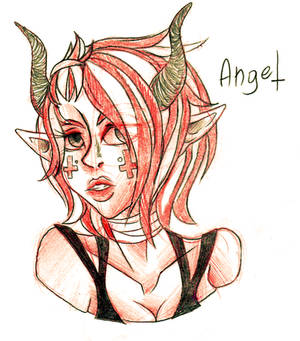 ((Sketch commission)) Angel