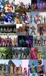 Power Rangers - Evil Twin Clone Rangers by MitchThe1Soul