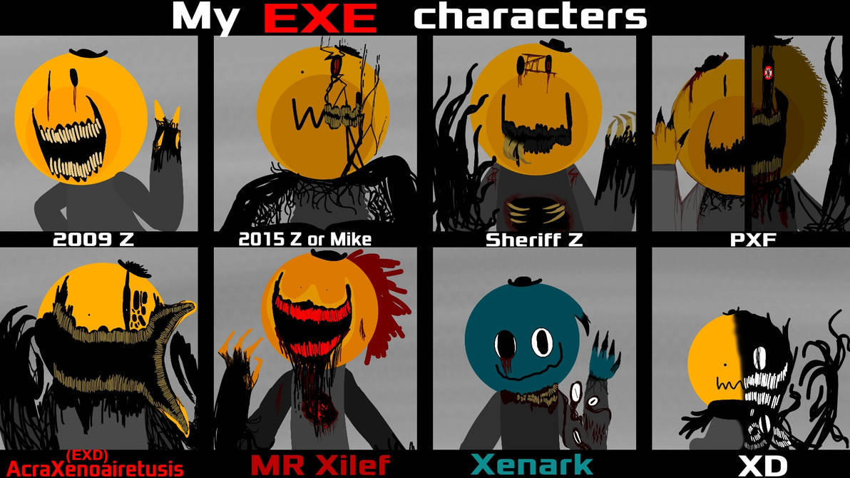 Exe All Charters My EXE characters (with Additional Description) by oyxitd on DeviantArt