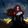 Red tears of the black witch