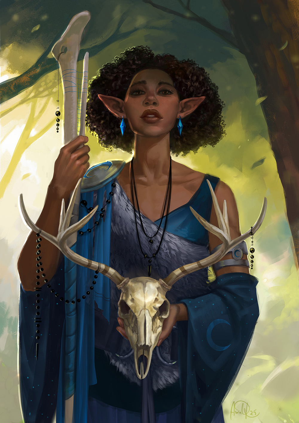 Druid of a circle of the moon