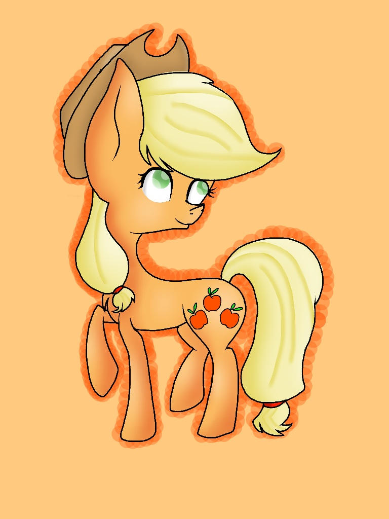 Mlp Aj Restyle Aj by MarcypieOmg on DeviantArt