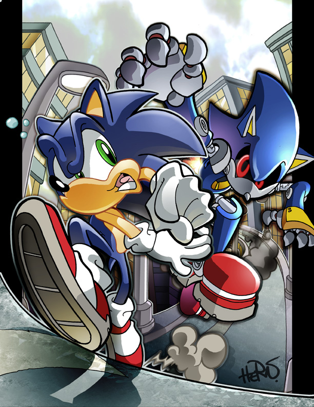 Sonic vs Metal Sonic Fanart : r/SonicTheHedgehog