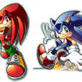 Knux, Sonic, Silver