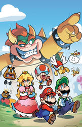 New Super Mario Adventures Cover (commission)