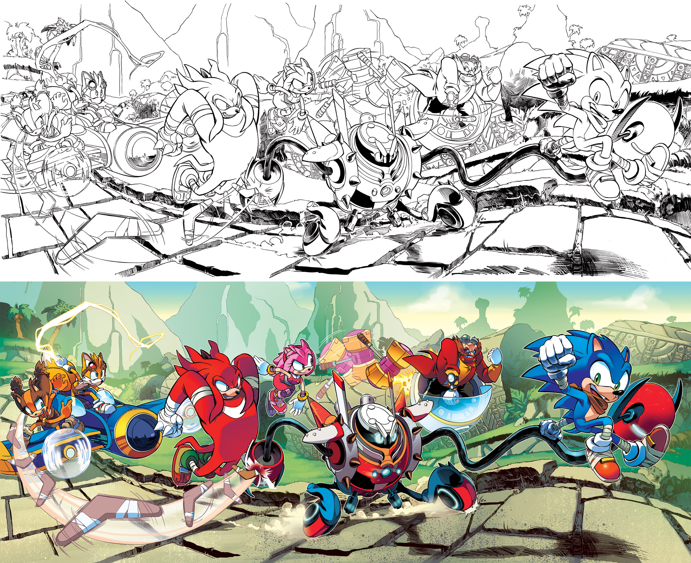 Sonic Boom 01 Variant Covers