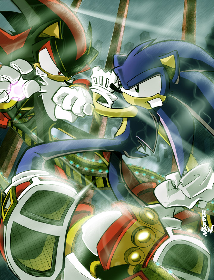 Art] Sonic Vs. Shadow (Movie Edition) : r/SonicTheHedgehog