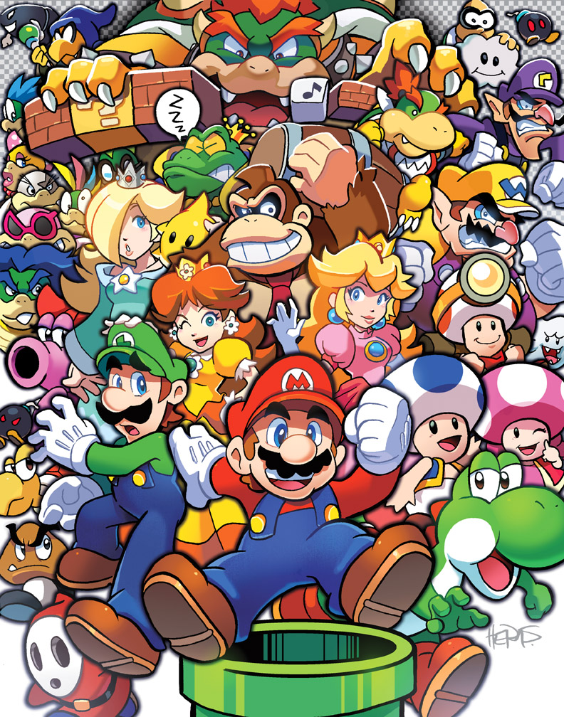 All Mario Characters by Estebanisawesome on DeviantArt