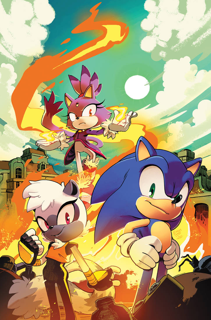 Sonic the Hedgehog (IDW) #4 Cover by herms85