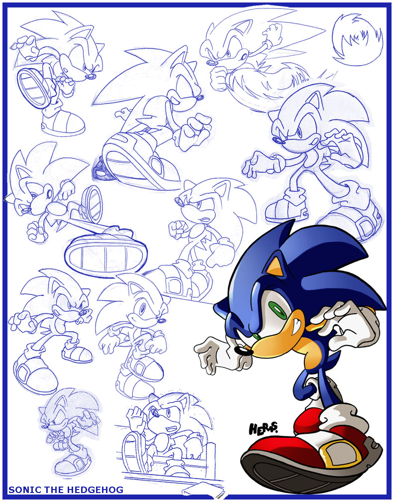 Sketches-Sonic the Hedgehog