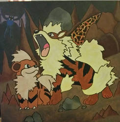 Arcanine and Growlithe Cave