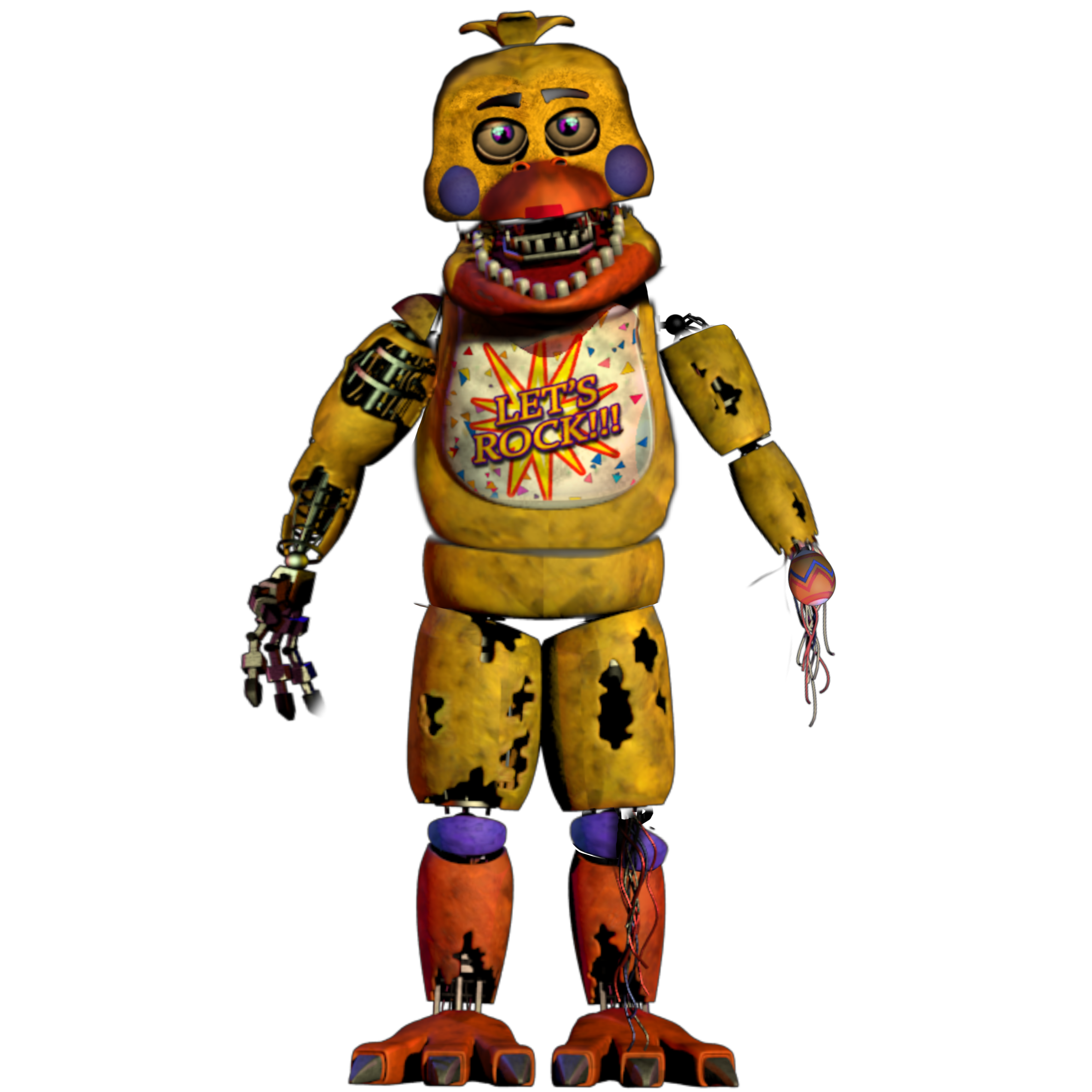 Rockstar Withered Chica By 133alexander - Fnaf Rockstar Chica