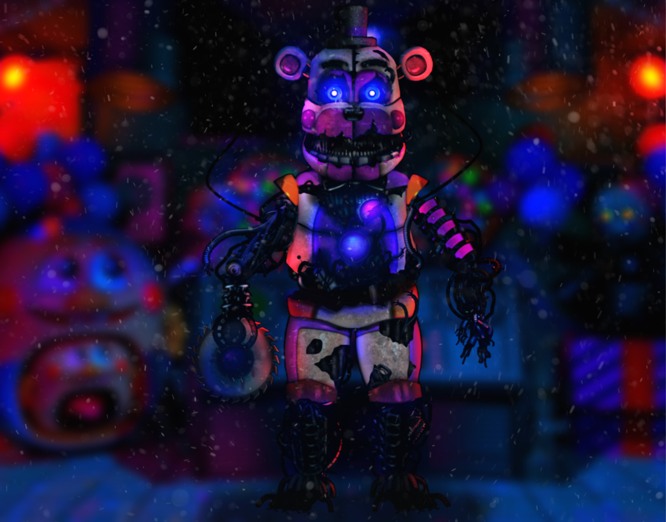 Speed Edit: Funtime Classic Nightmare Fredbear e Nightmare (Shadow