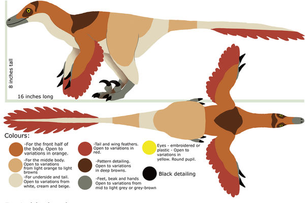 Velociraptor Plush Design by PixelMecha