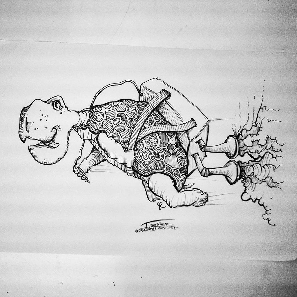 Jetpack Turtle Jet pack turtle by Createures on DeviantArt