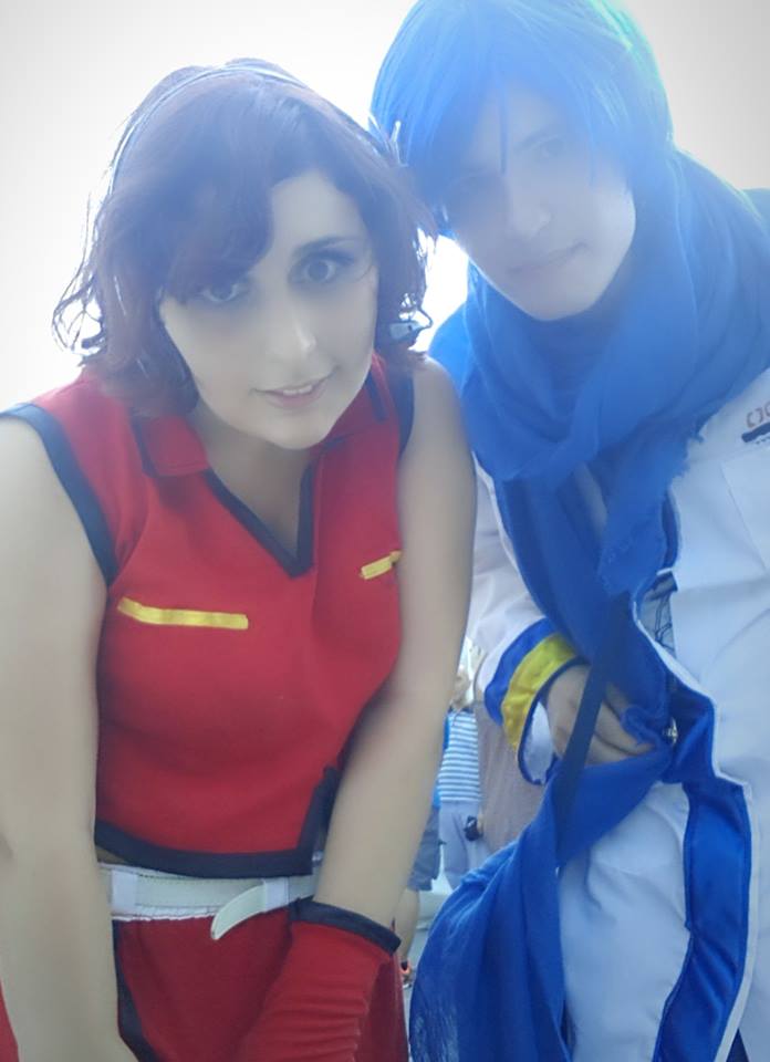 Kaito and Meiko Cosplay Vocaloid by GreyChan97