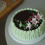 Chocolate Cake With Flowers