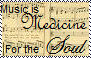 Music is medicine stamp by Raephen