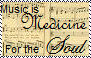 Music is medicine stamp