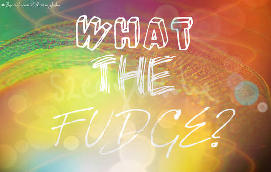 WTF (F stands for Fudge)